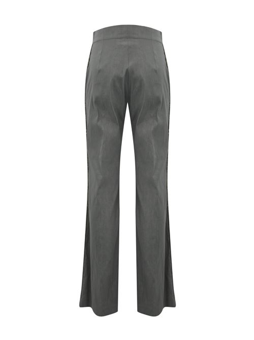 Pantalone in lino stretch delave' D. Exterior | 6072413ARD